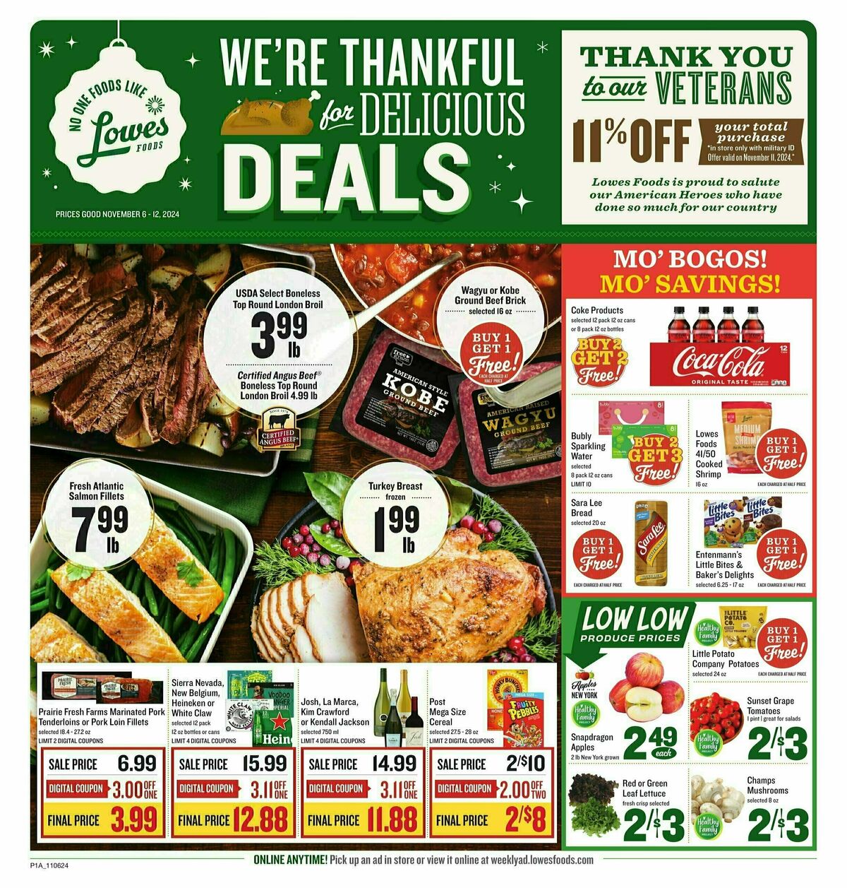 Lowes Foods Weekly Ad from November 6