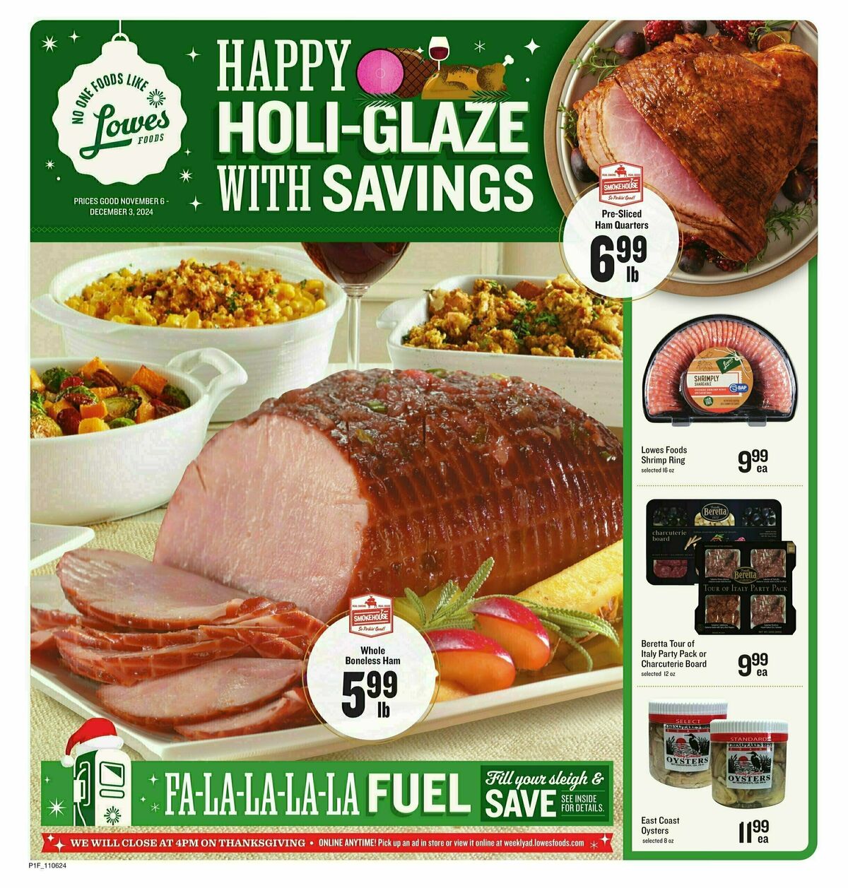 Lowes Foods Happy Holi-Glazing Weekly Ad from November 6