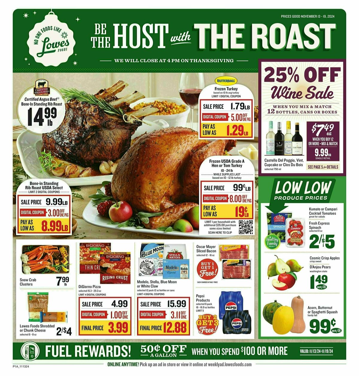 Lowes Foods Weekly Ad from November 13