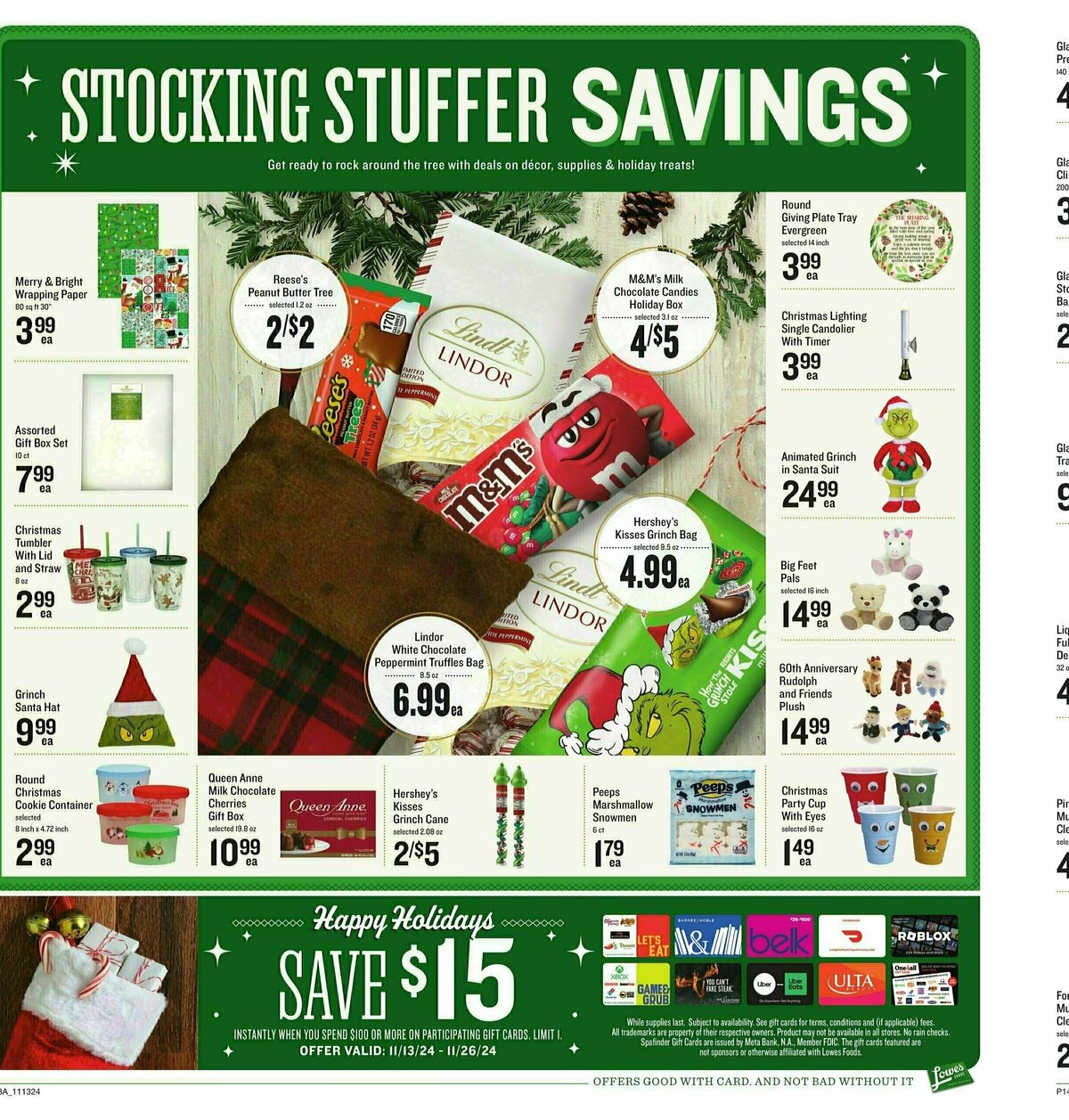 Lowes Foods Weekly Ad from November 13