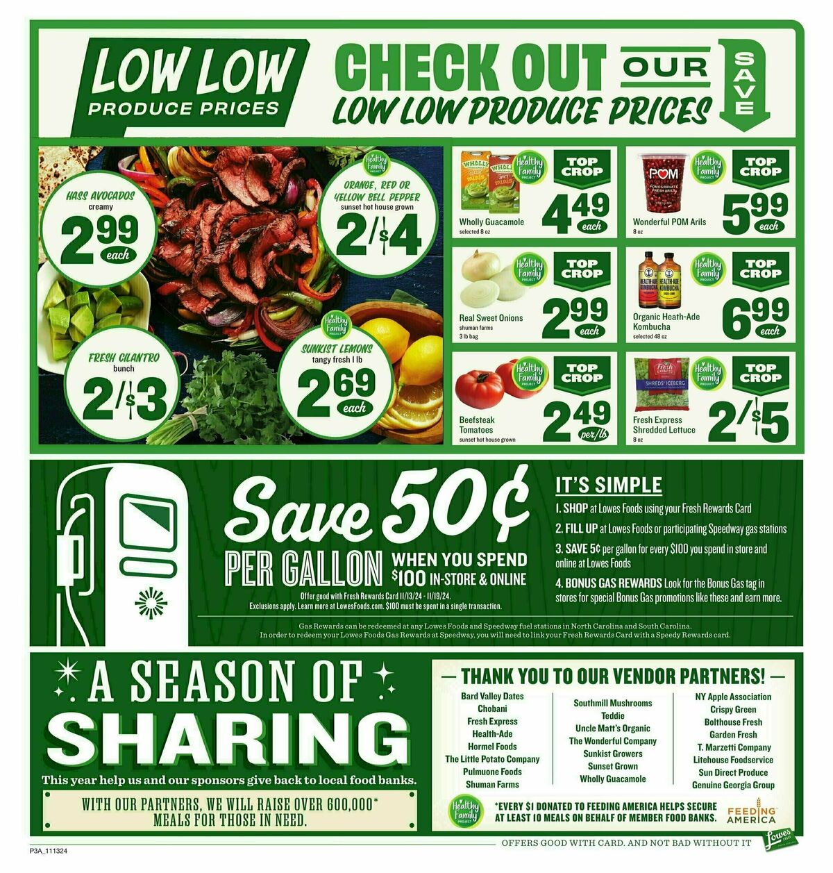 Lowes Foods Weekly Ad from November 13