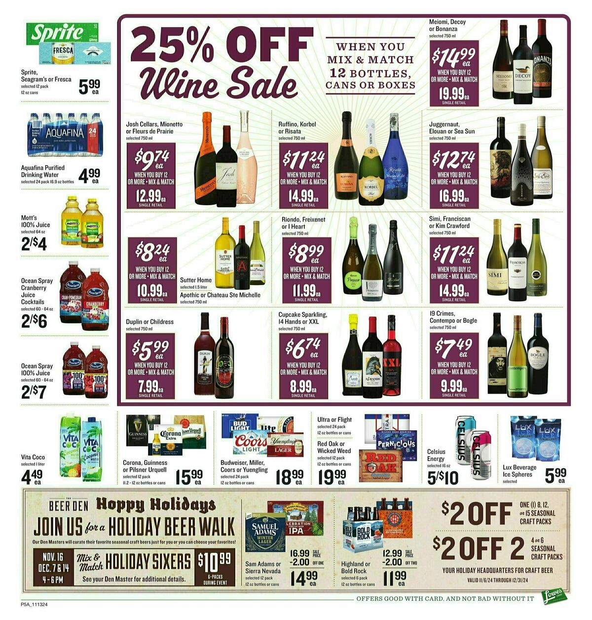 Lowes Foods Weekly Ad from November 13