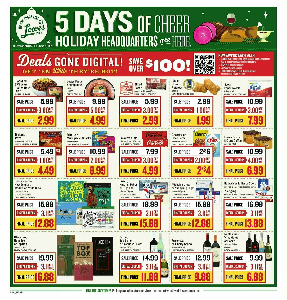 Lowes Foods Weekly Ad from November 29