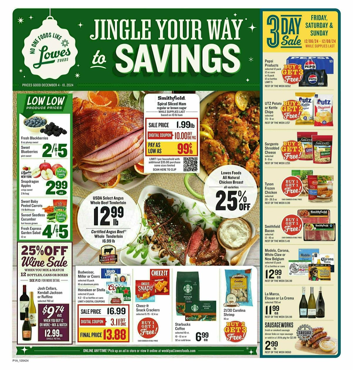 Lowes Foods Weekly Ad from December 4