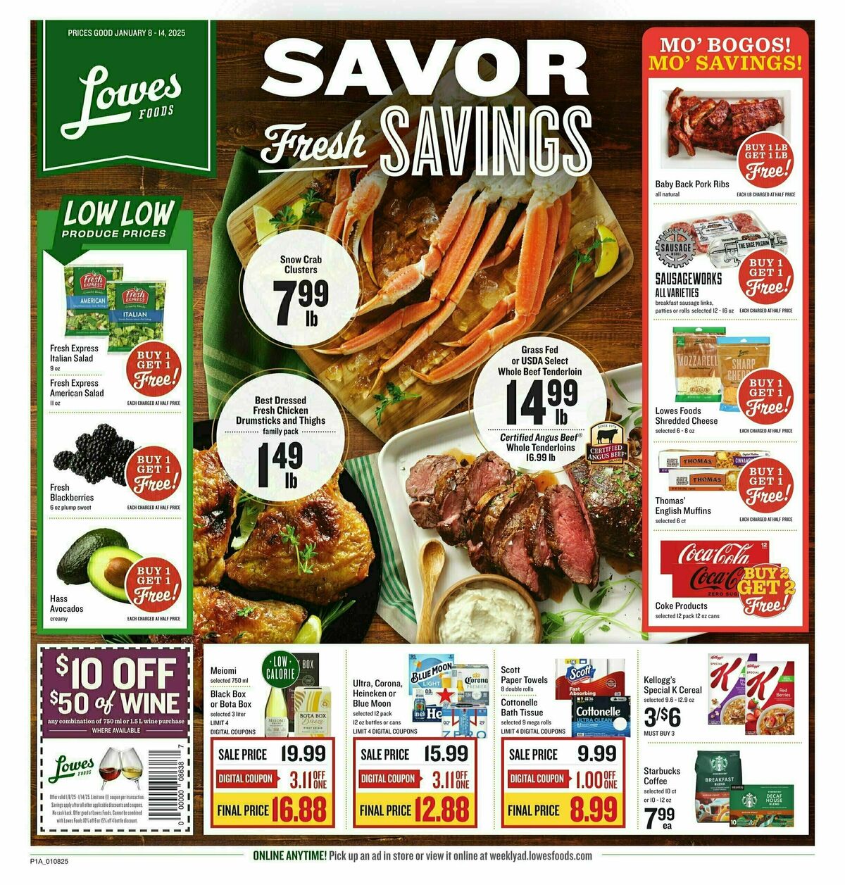 Lowes Foods Weekly Ad from January 8