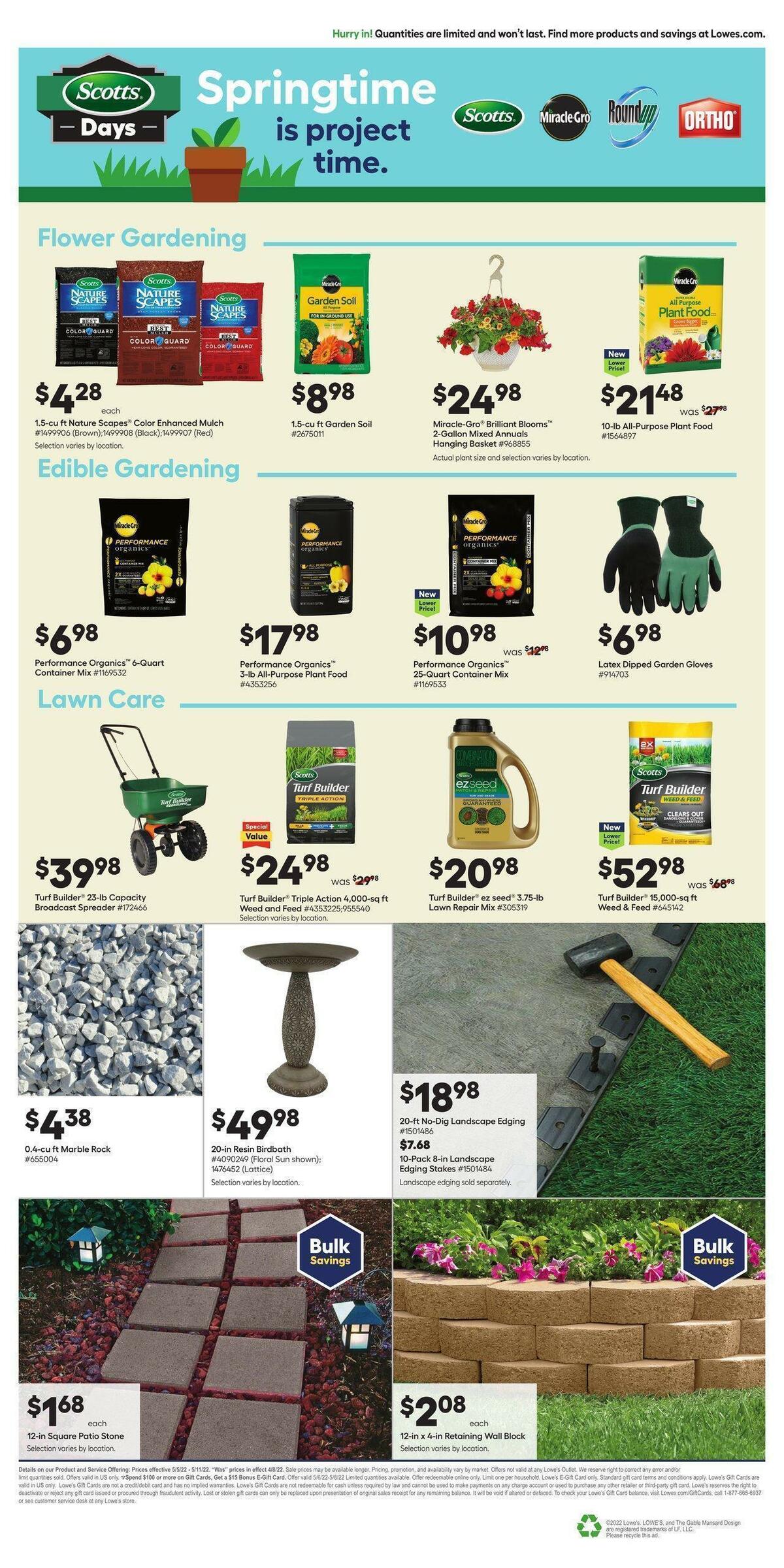 Lowe's Weekly Ad from May 5