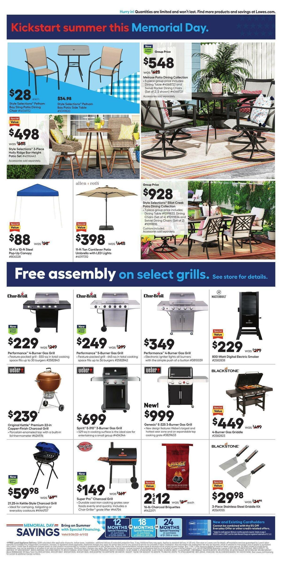 Lowe's Weekly Ad from May 26