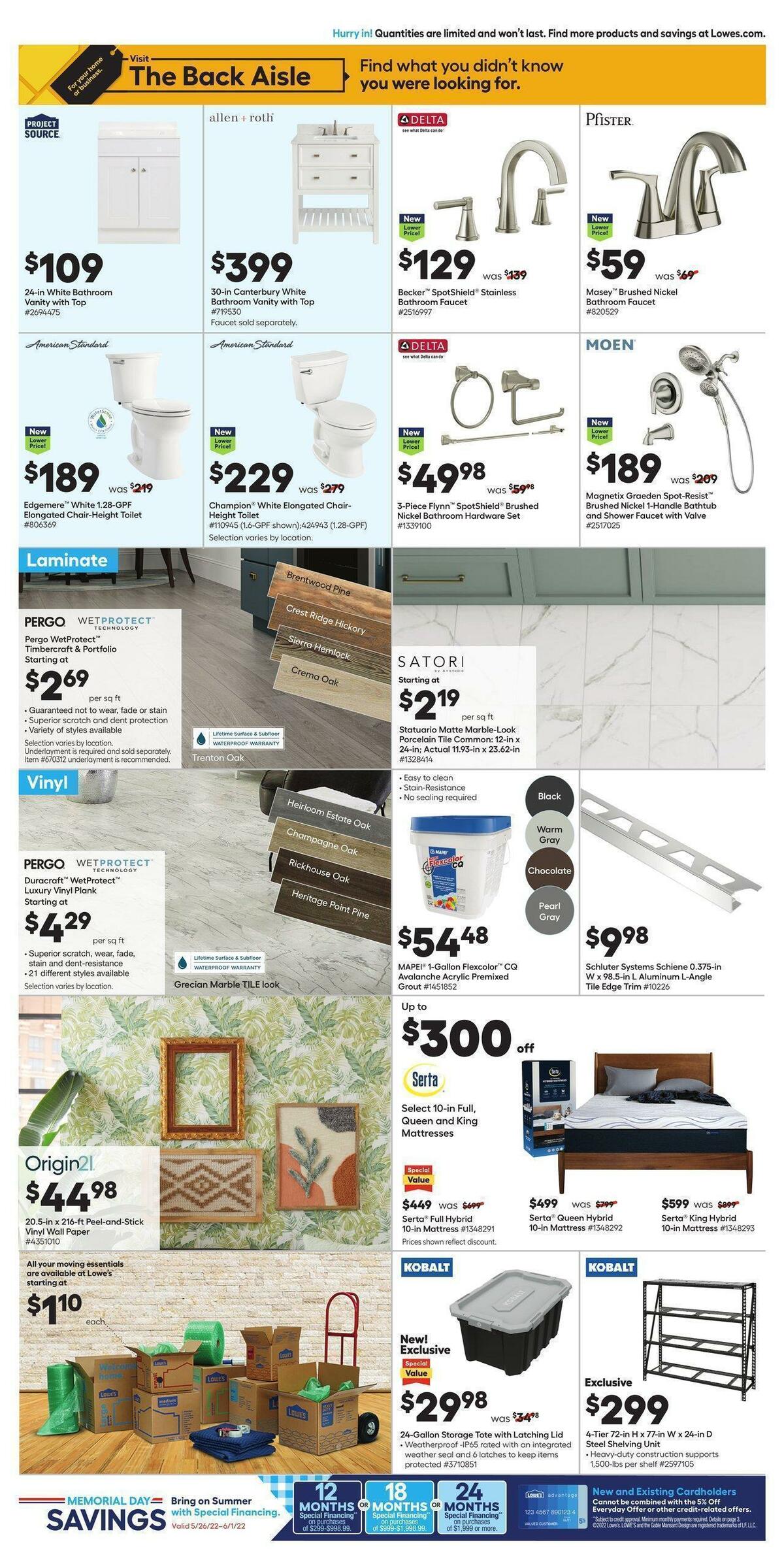 Lowe's Weekly Ad from May 26