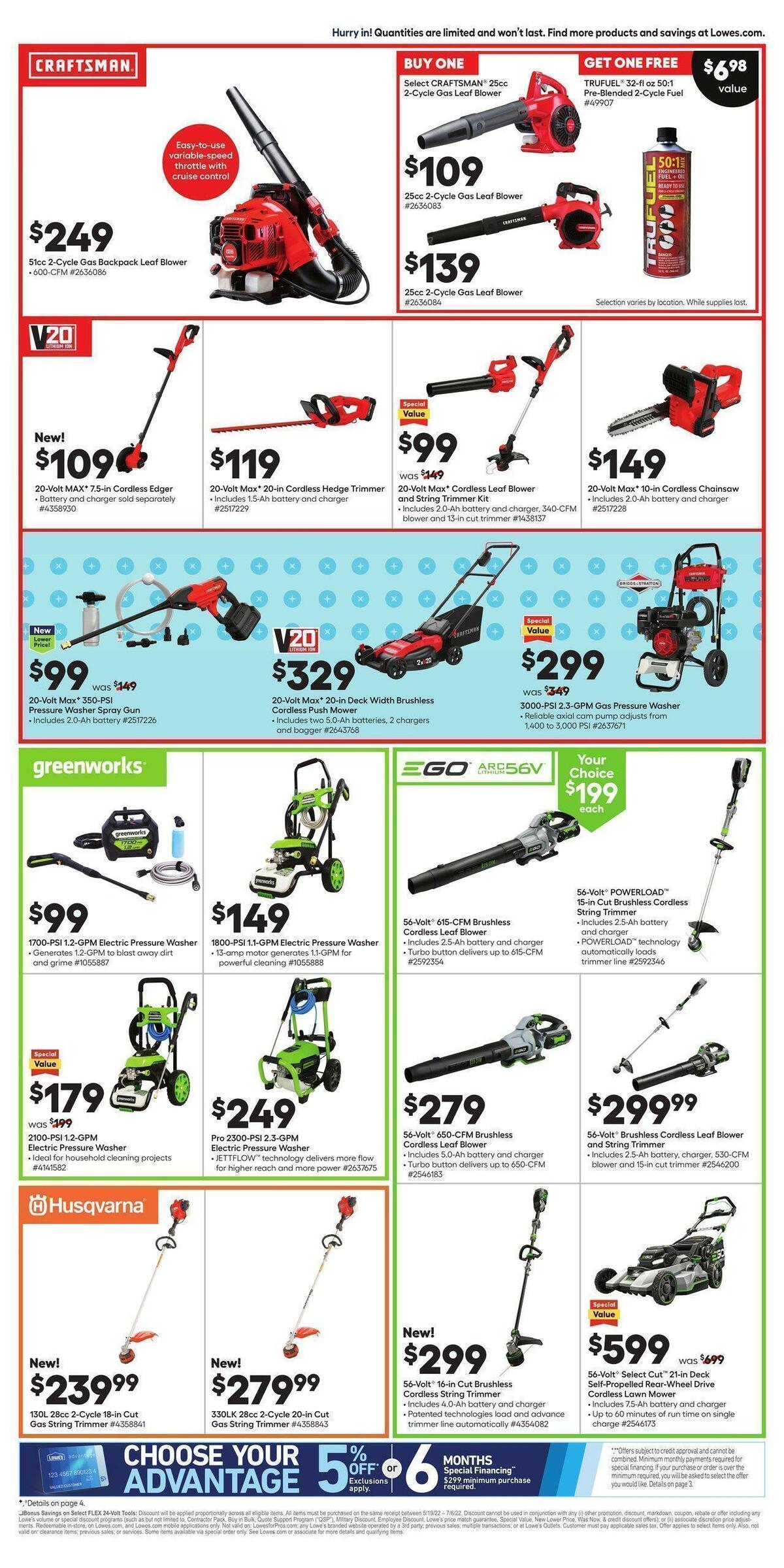 Lowe's Weekly Ad from June 9