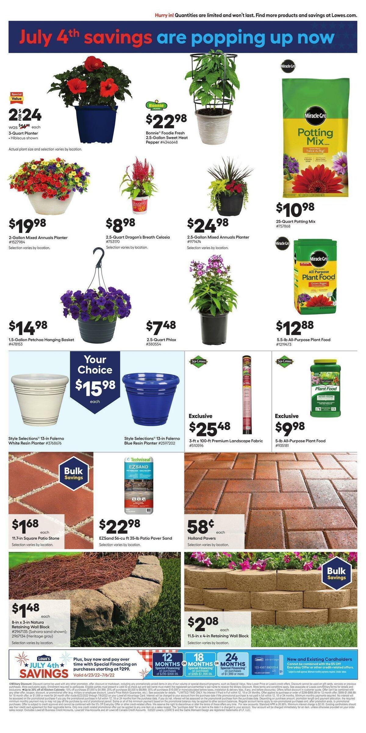 Lowe's Weekly Ad from June 30