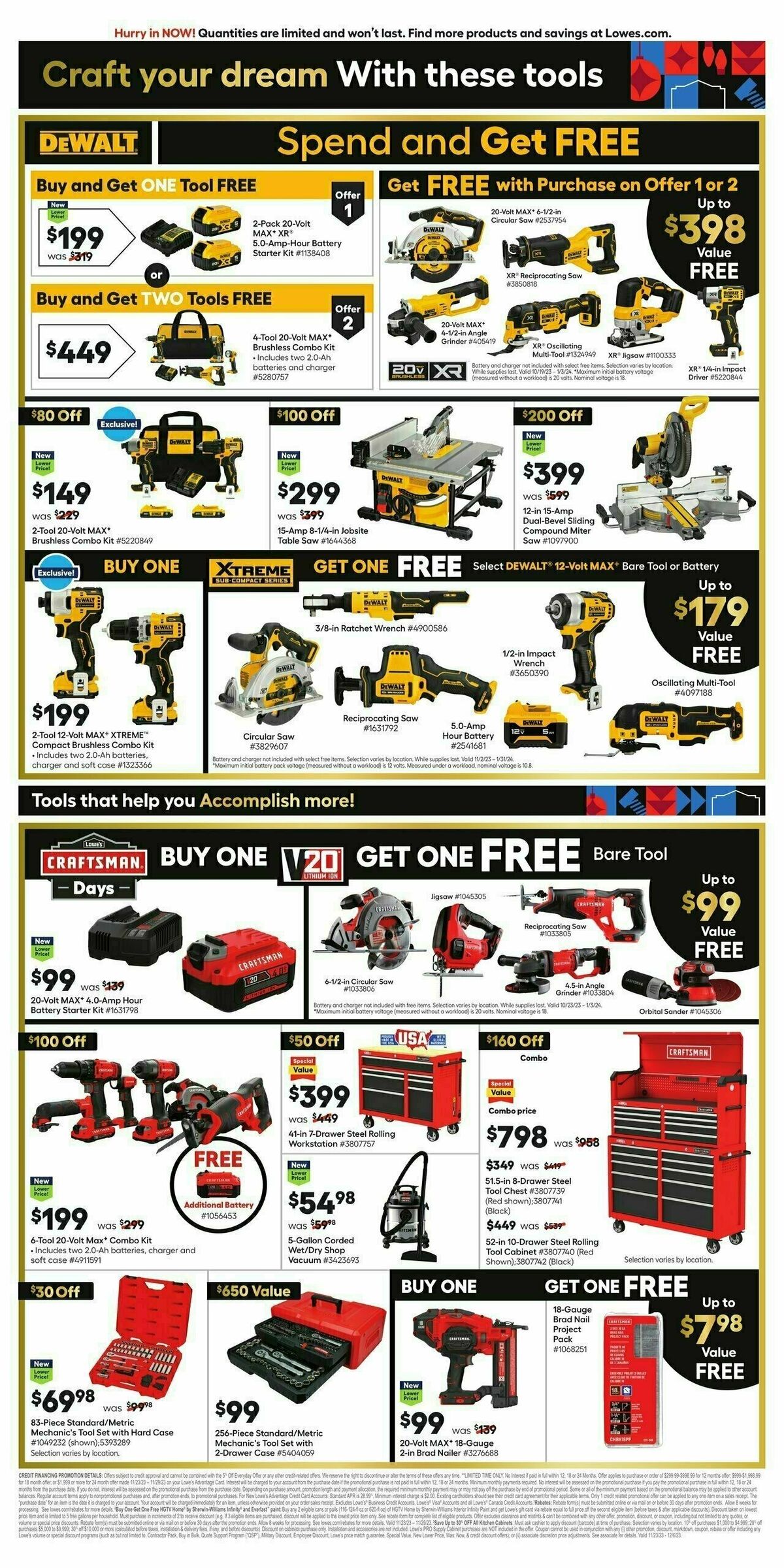 Lowe's Black Friday Weekly Ad from November 23