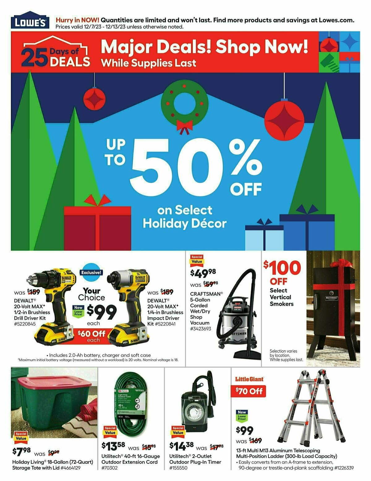 Lowe's Weekly Ad from December 7