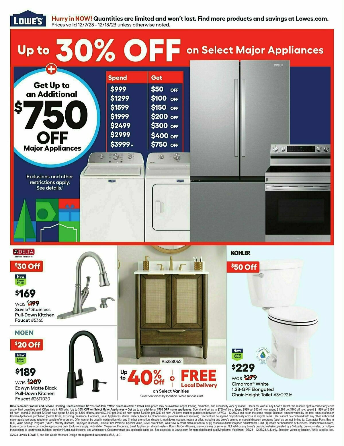 Lowe's Weekly Ad from December 7