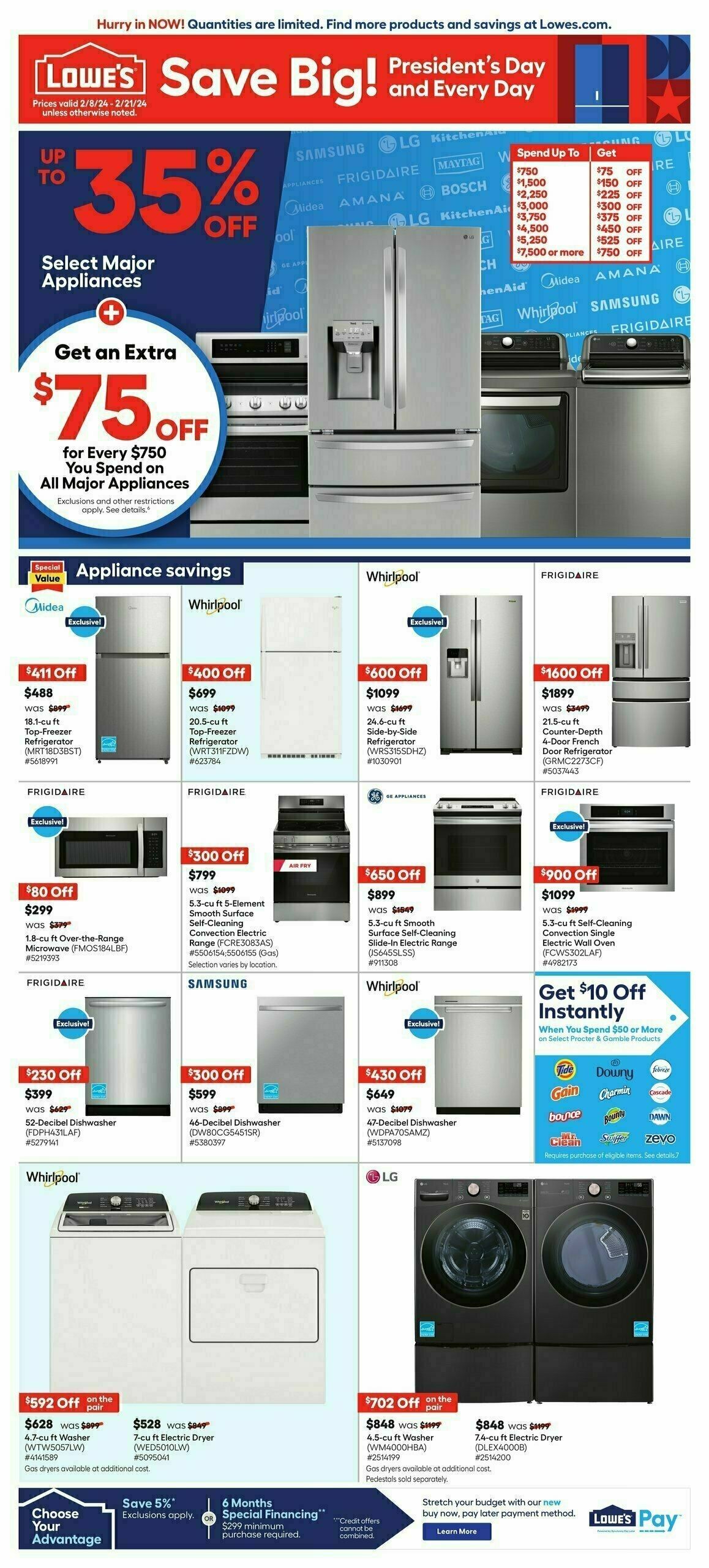 Lowe's Weekly Ad from February 8