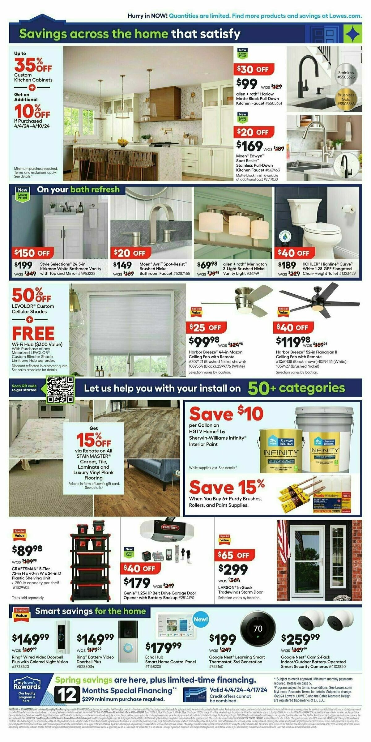 Lowe's Weekly Ad from April 4