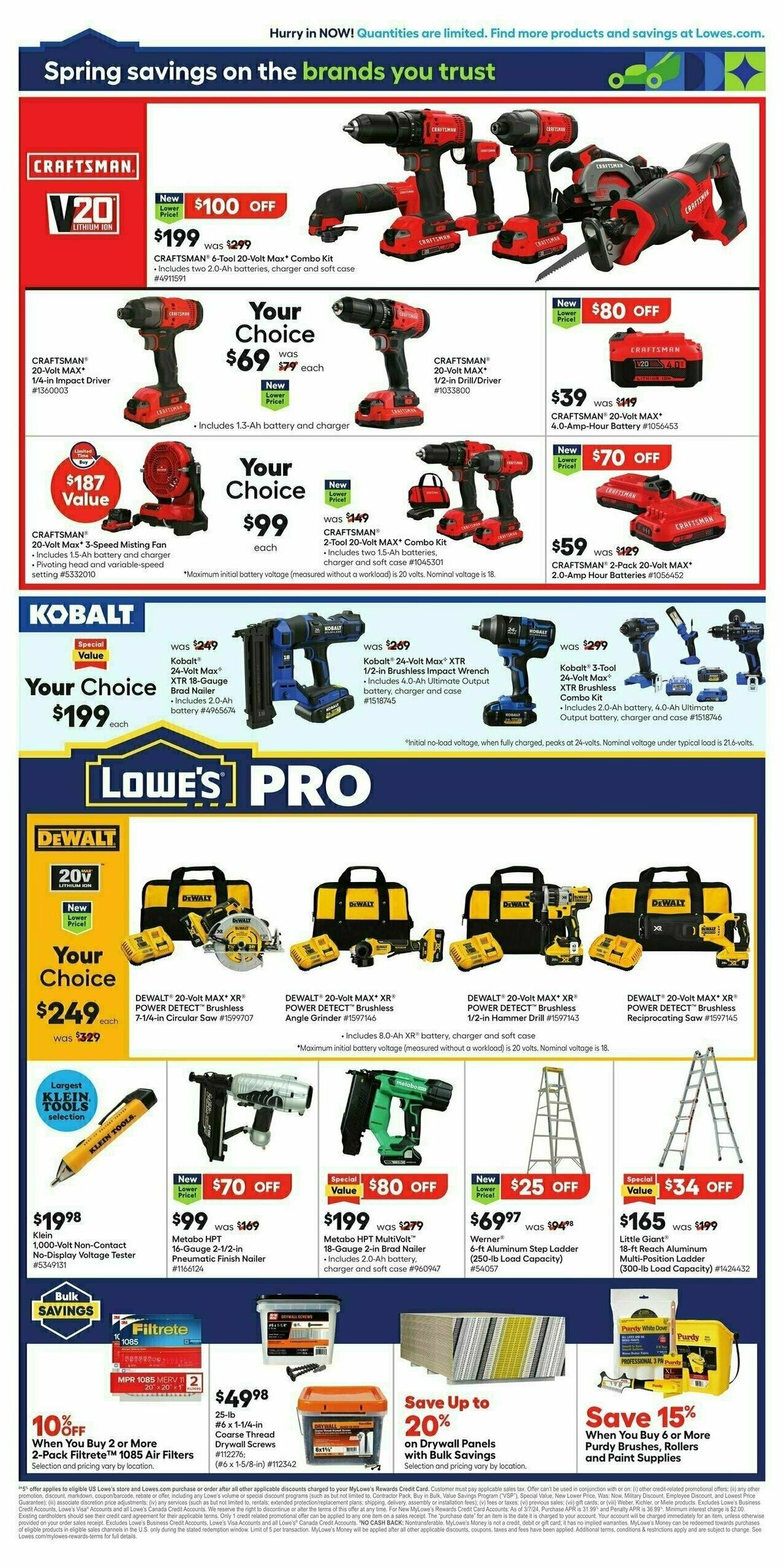 Lowe's Weekly Ad from April 18