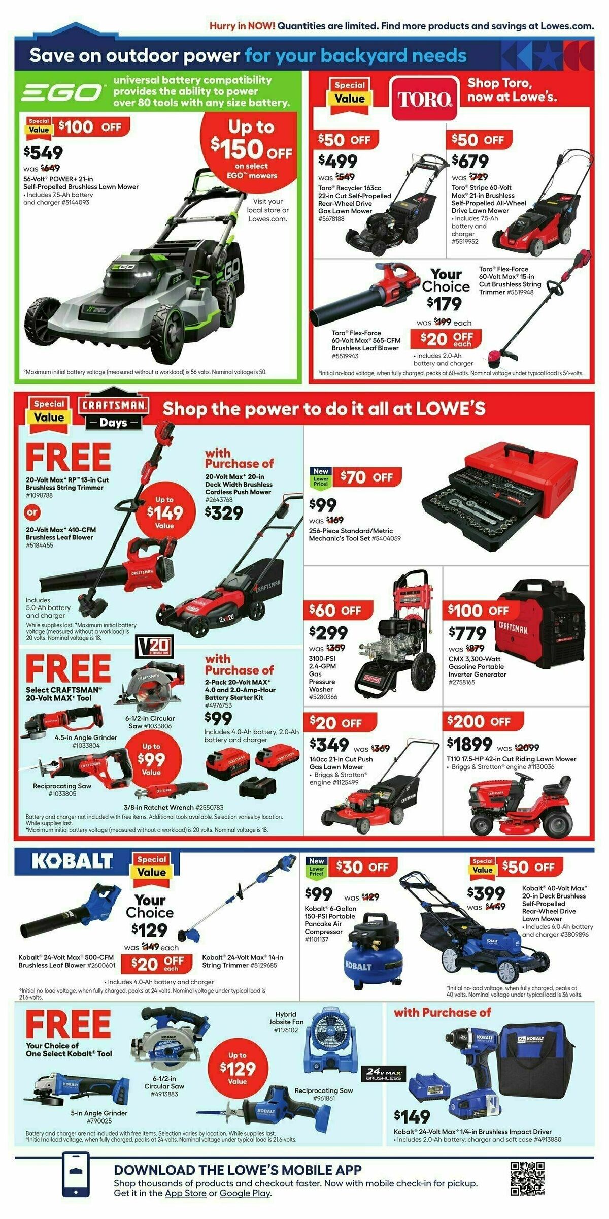 Lowe's Weekly Ad from May 16