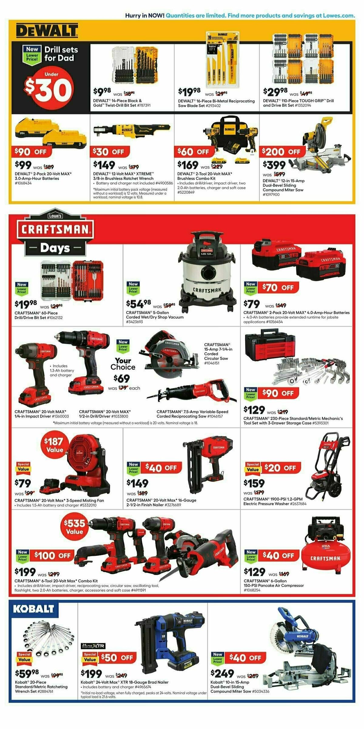 Lowe's Weekly Ad from June 6