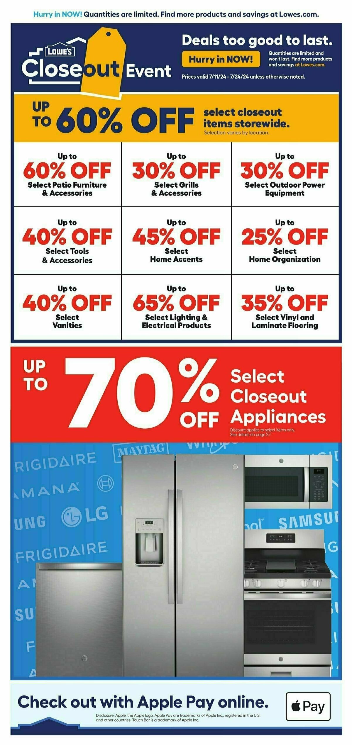 Lowe's Weekly Ad from July 11