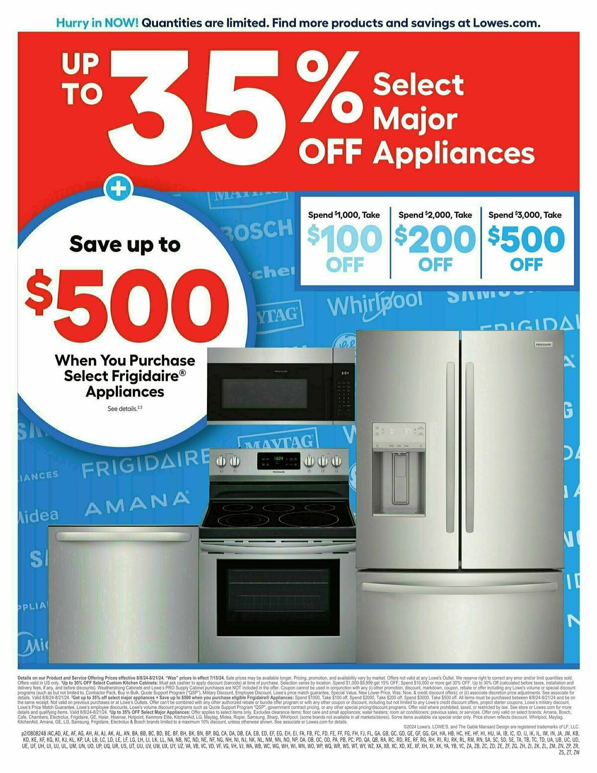 Lowe's Weekly Ad from August 8