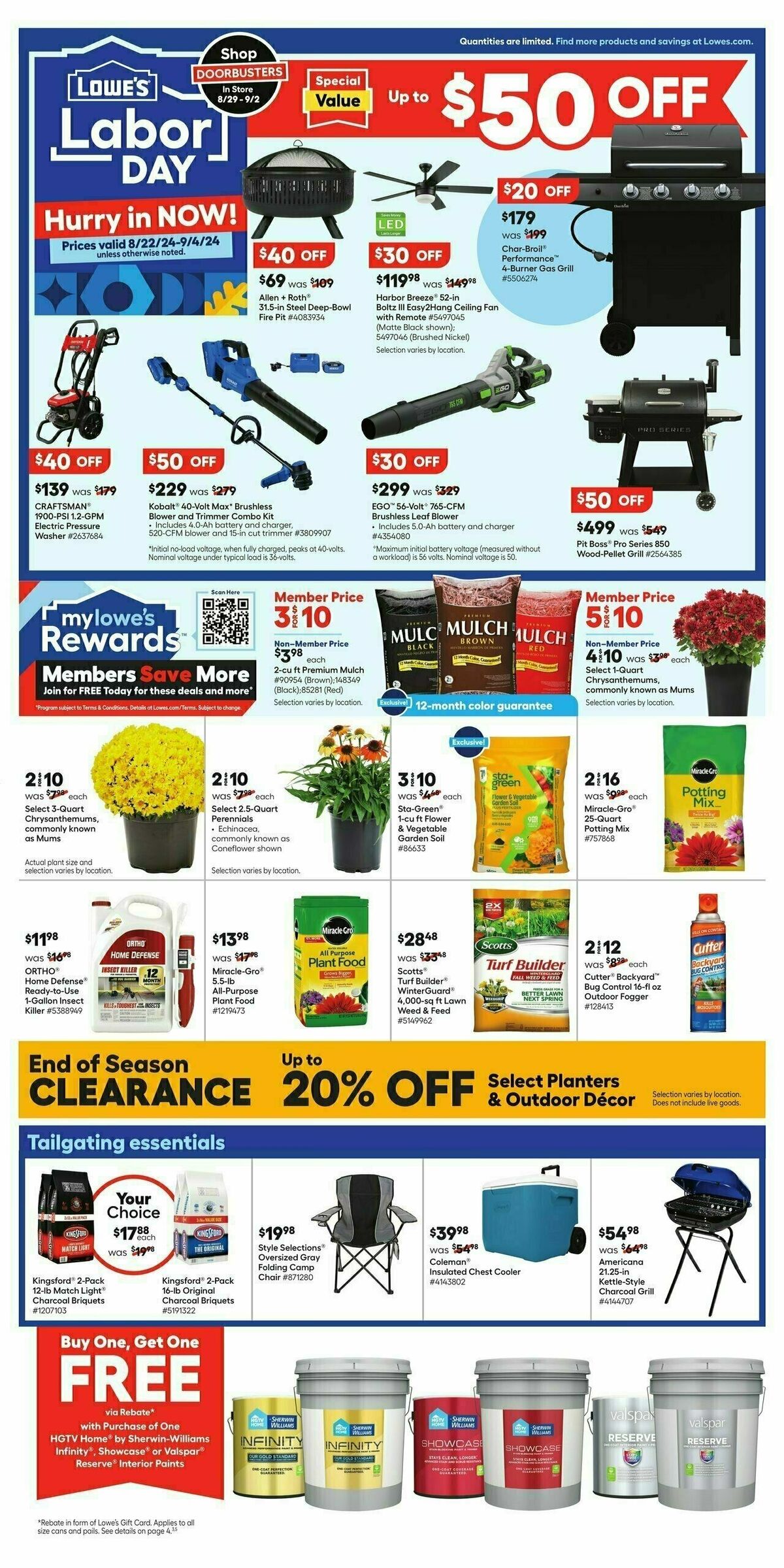 Lowe's Weekly Ad from August 22