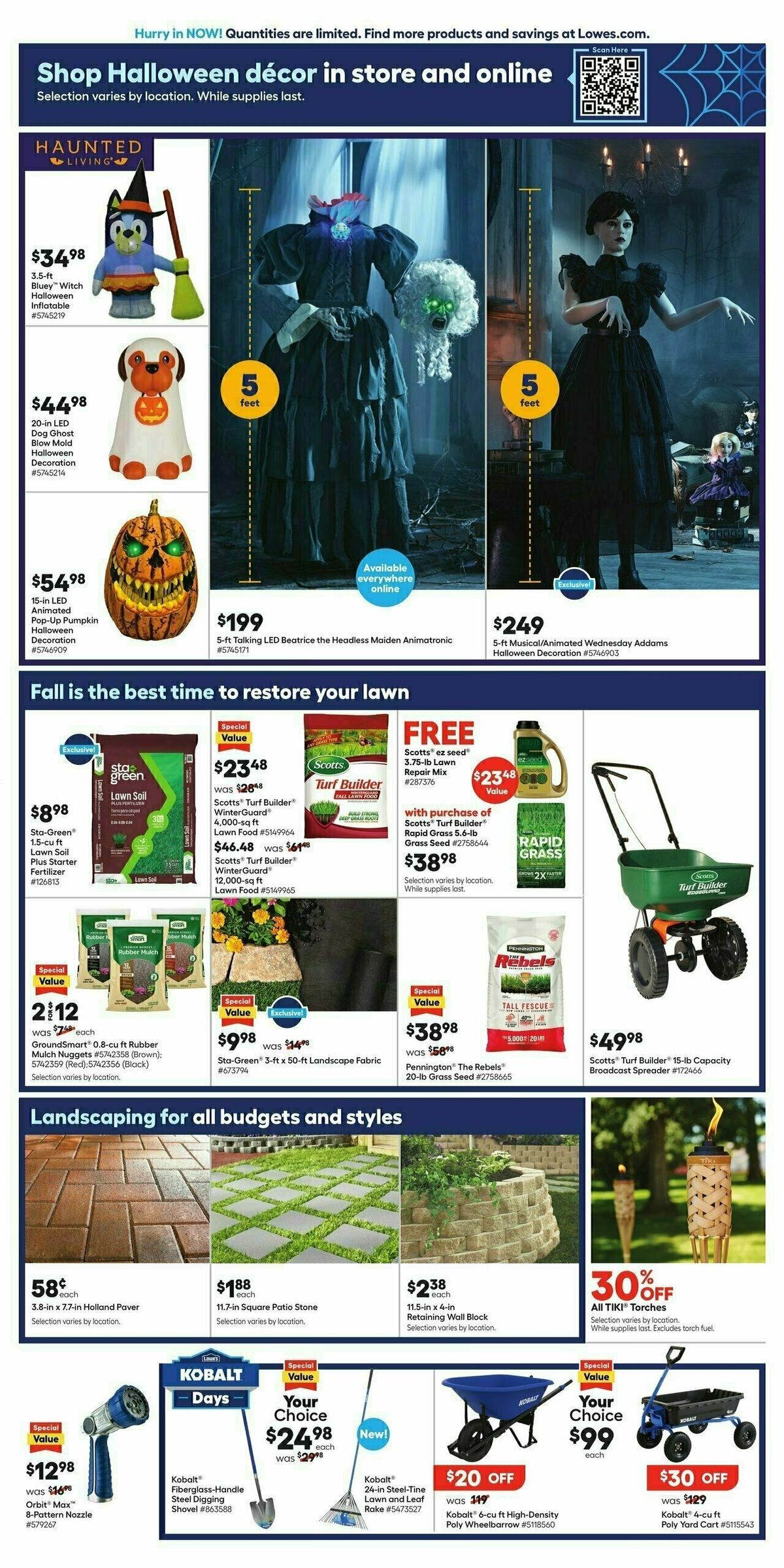 Lowe's Weekly Ad from August 22