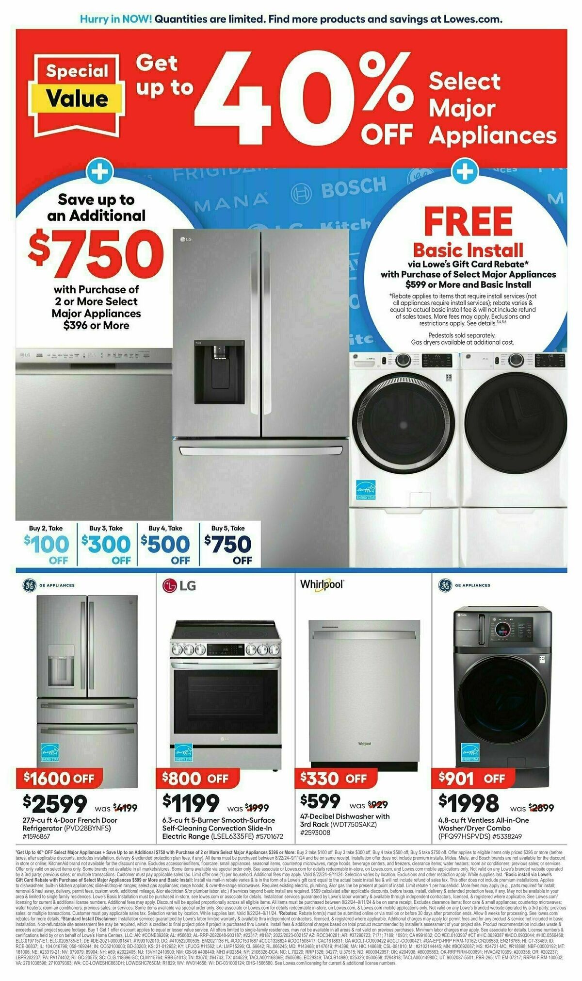 Lowe's Weekly Ad from September 5