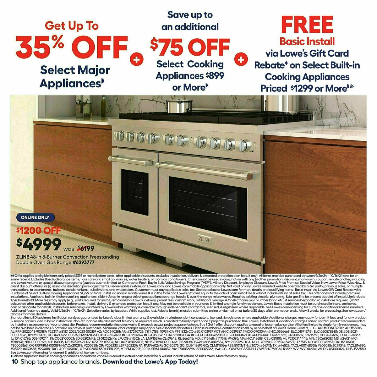 Lowe's Weekly Ad from September 26