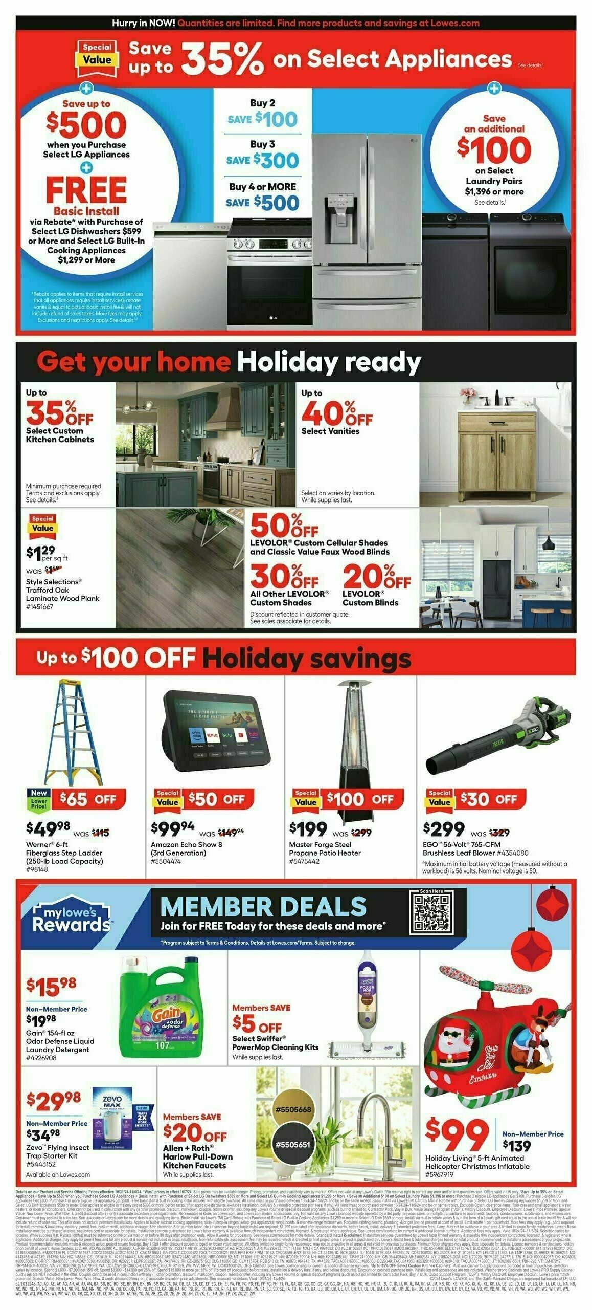 Lowe's Weekly Ad from October 31