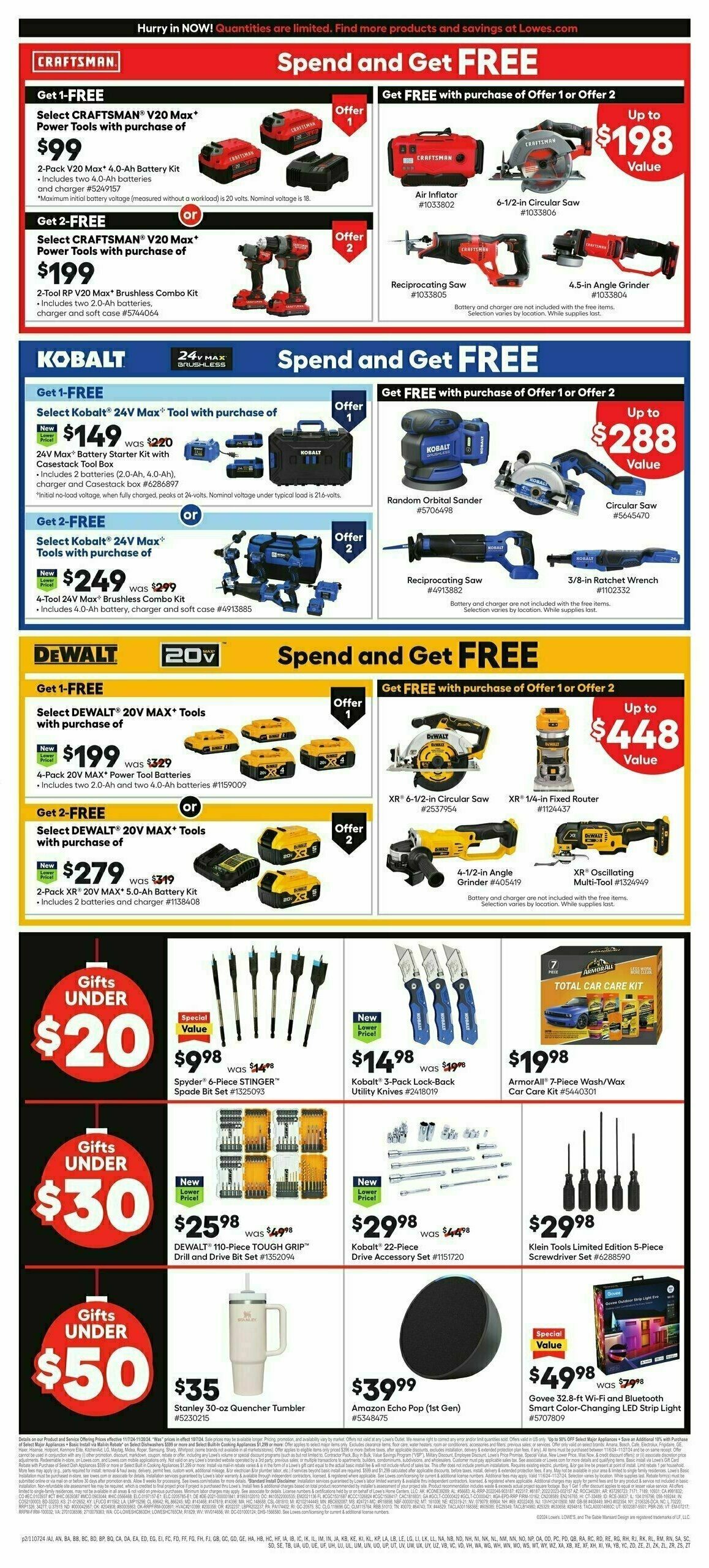 Lowe's Weekly Ad from November 7