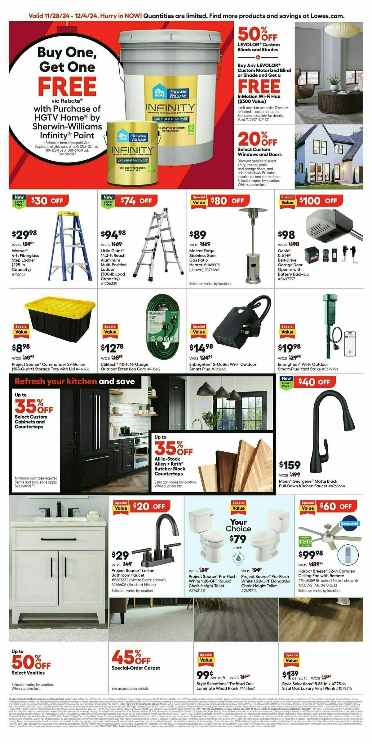 Lowe's Weekly Ad from November 28