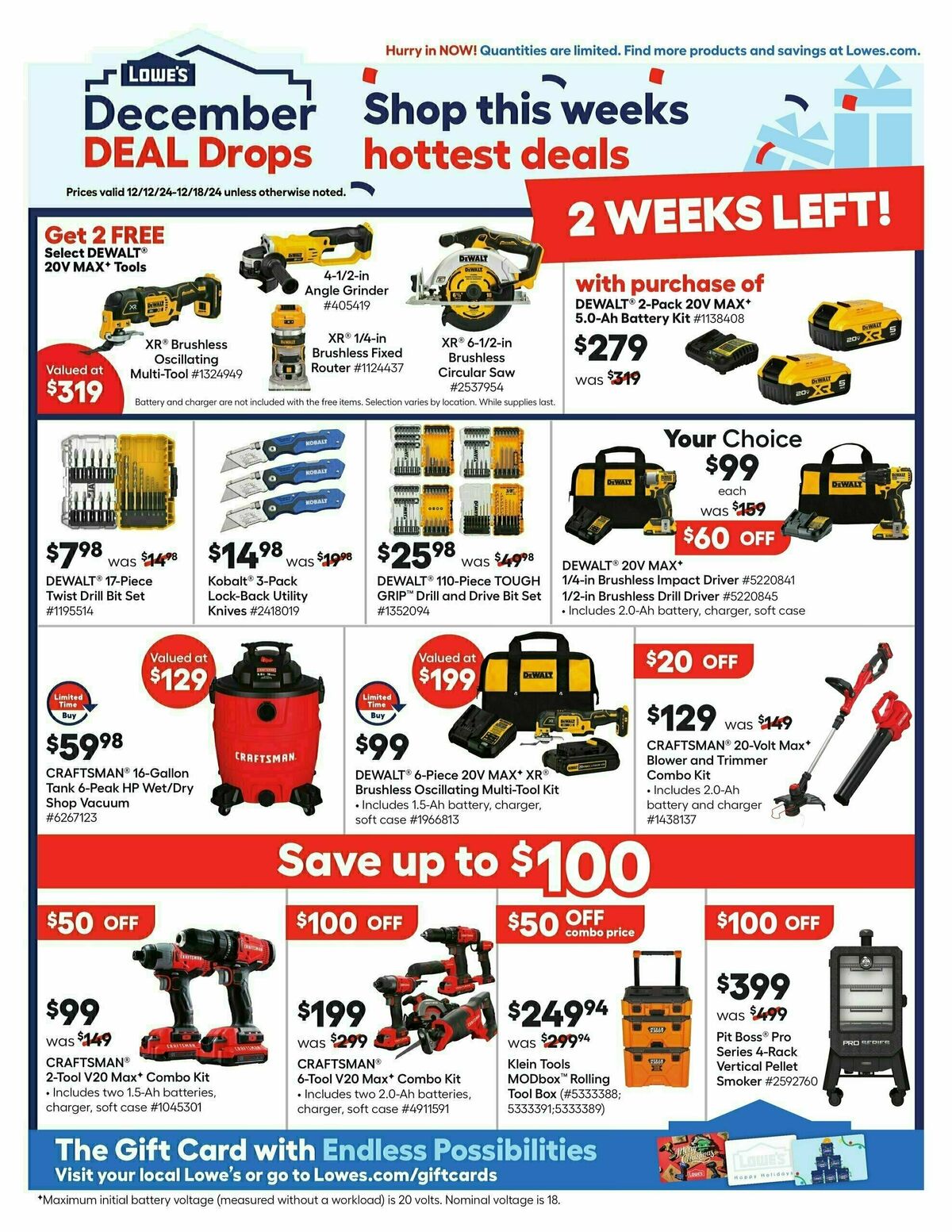 Lowe's Weekly Ad from December 12