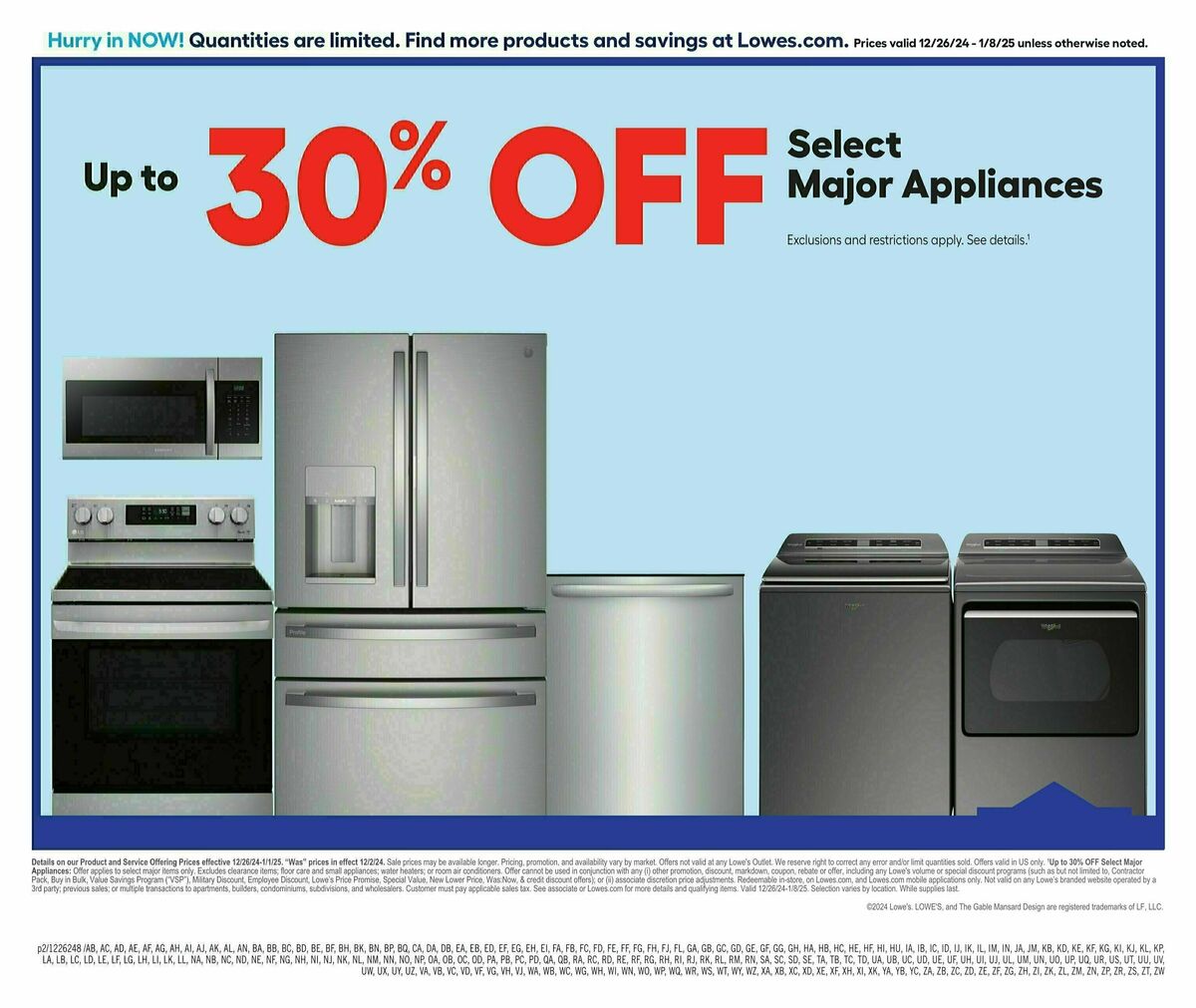 Lowe's Weekly Ad from December 26