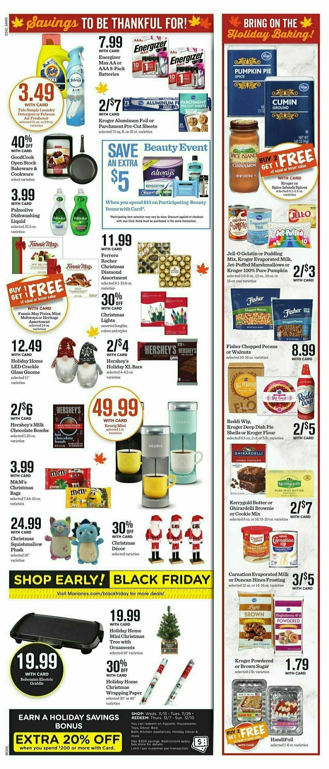 Mariano's Weekly Ad from November 15