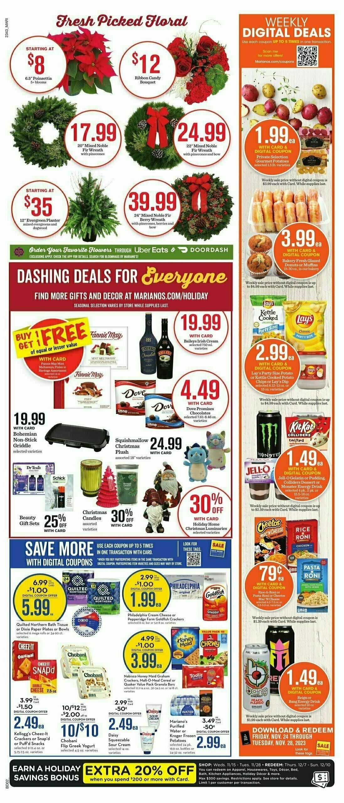 Mariano's Weekly Ad from November 24