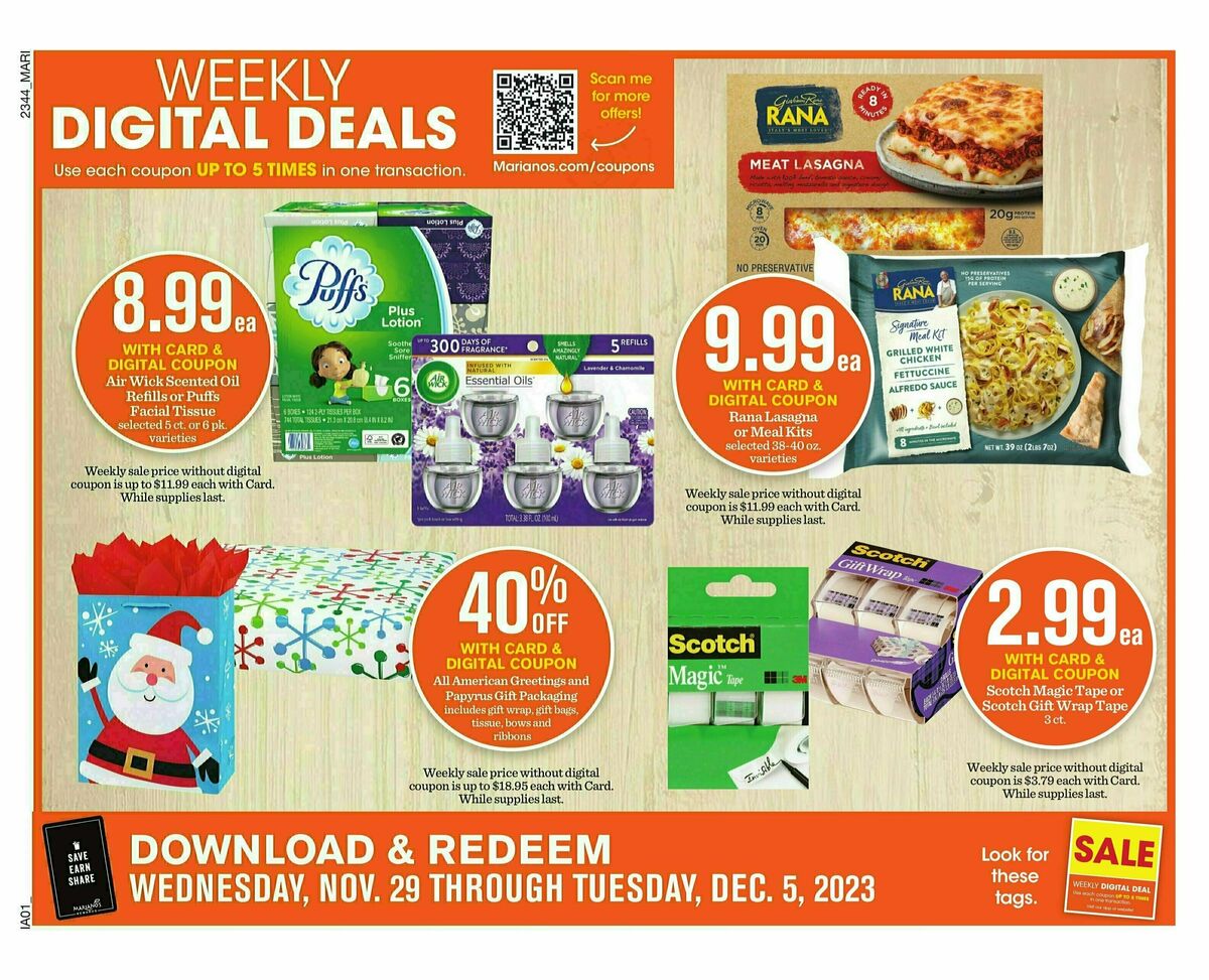 Mariano's Weekly Ad from November 29