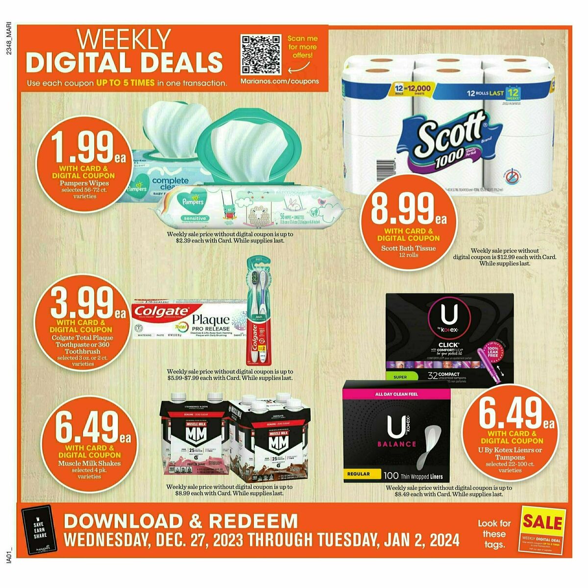 Mariano's Weekly Ad from December 27