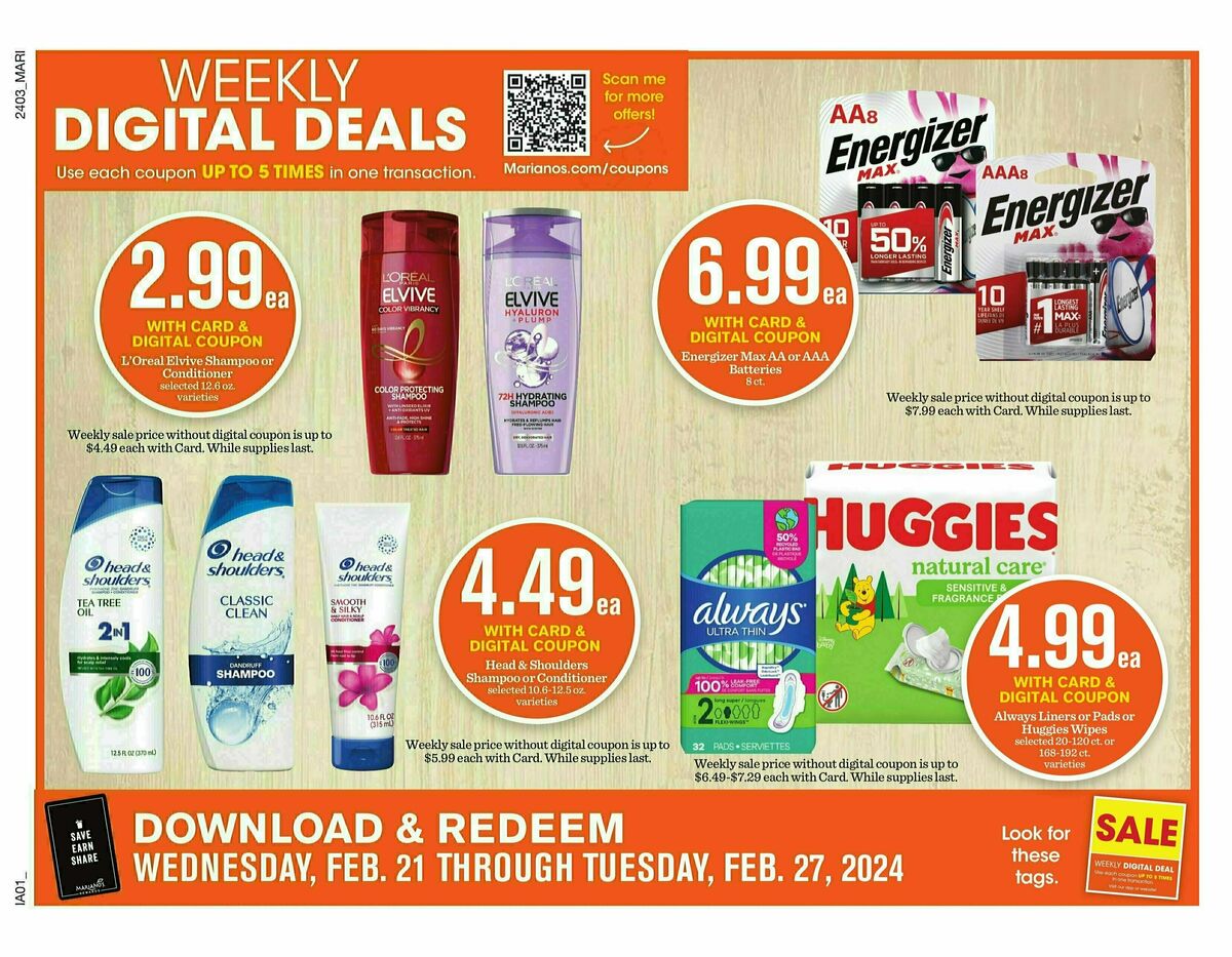 Mariano's Weekly Ad from February 21