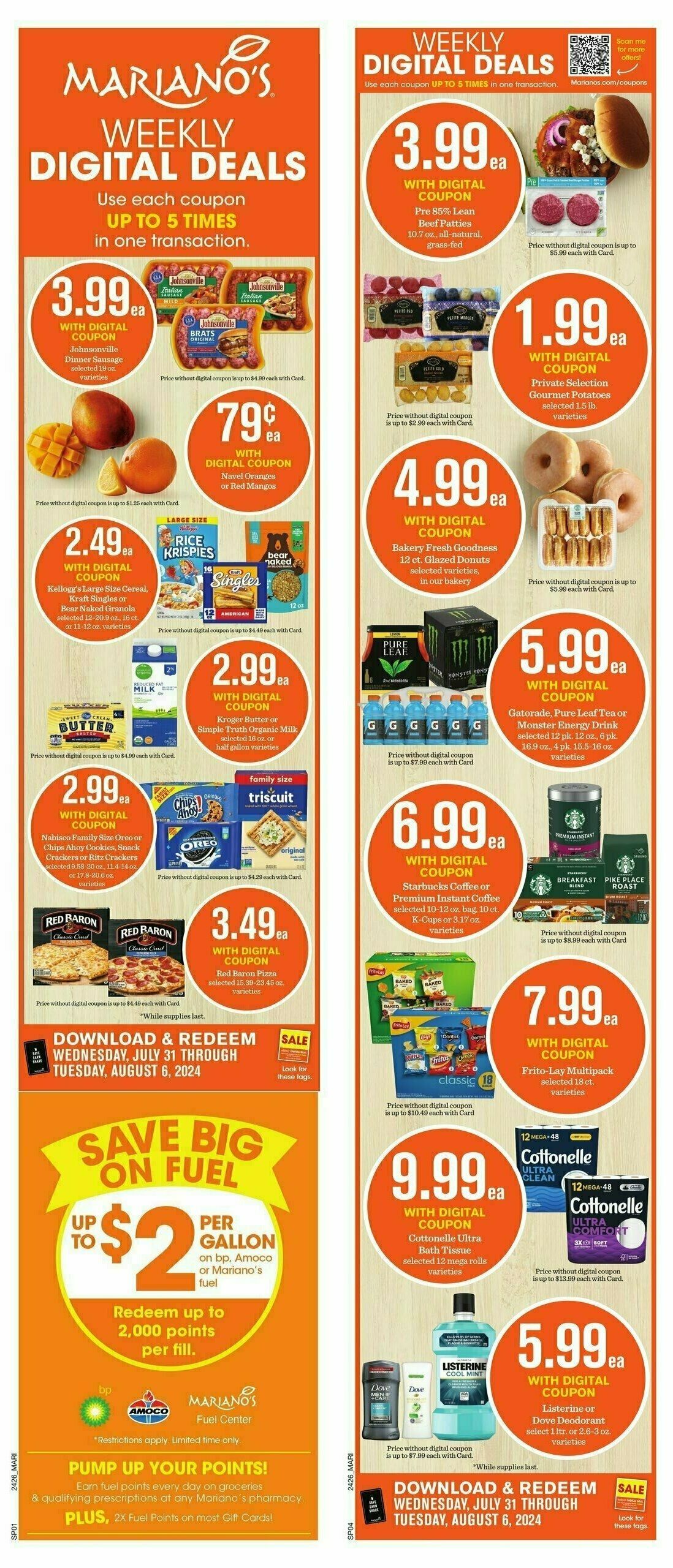 Mariano's Weekly Ad from July 31