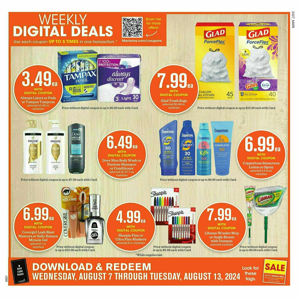 Mariano's Weekly Ad from August 7