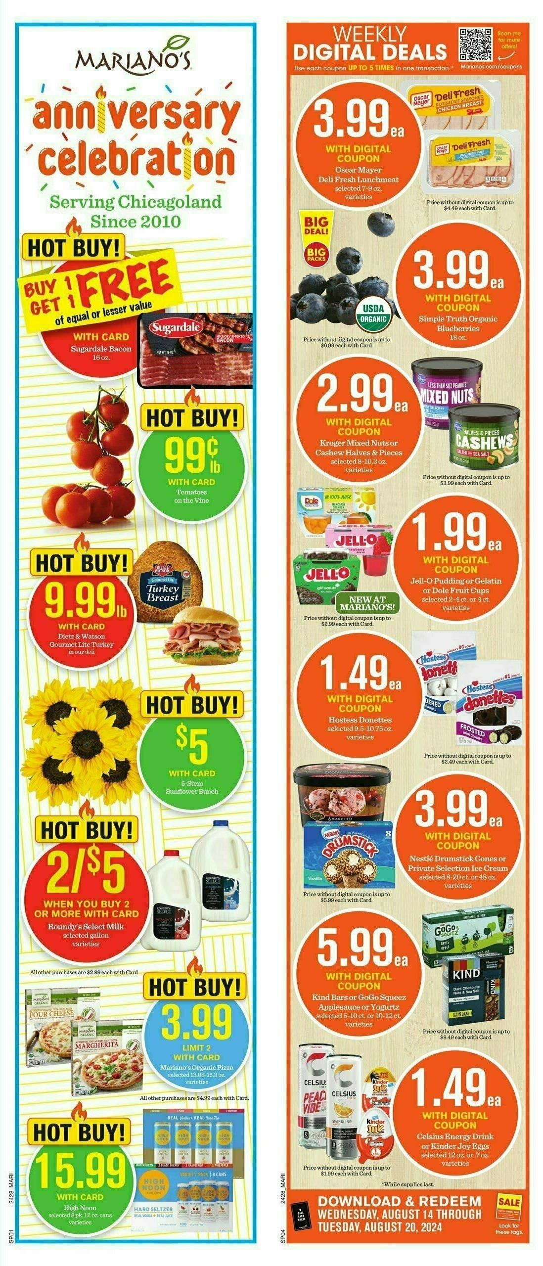 Mariano's Weekly Ad from August 14