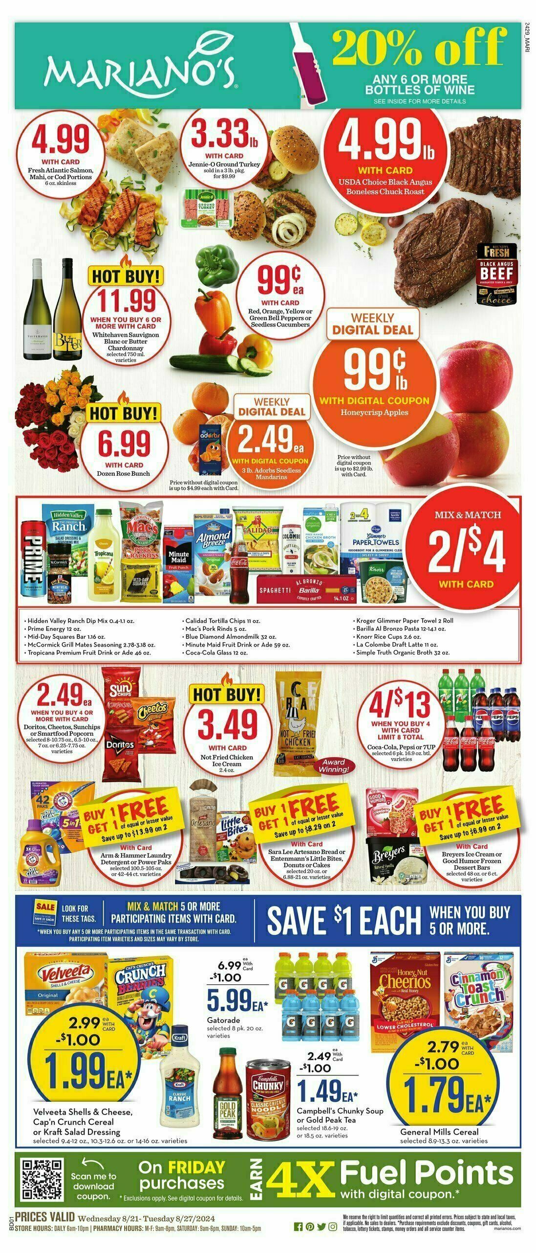 Mariano's Weekly Ad from August 21