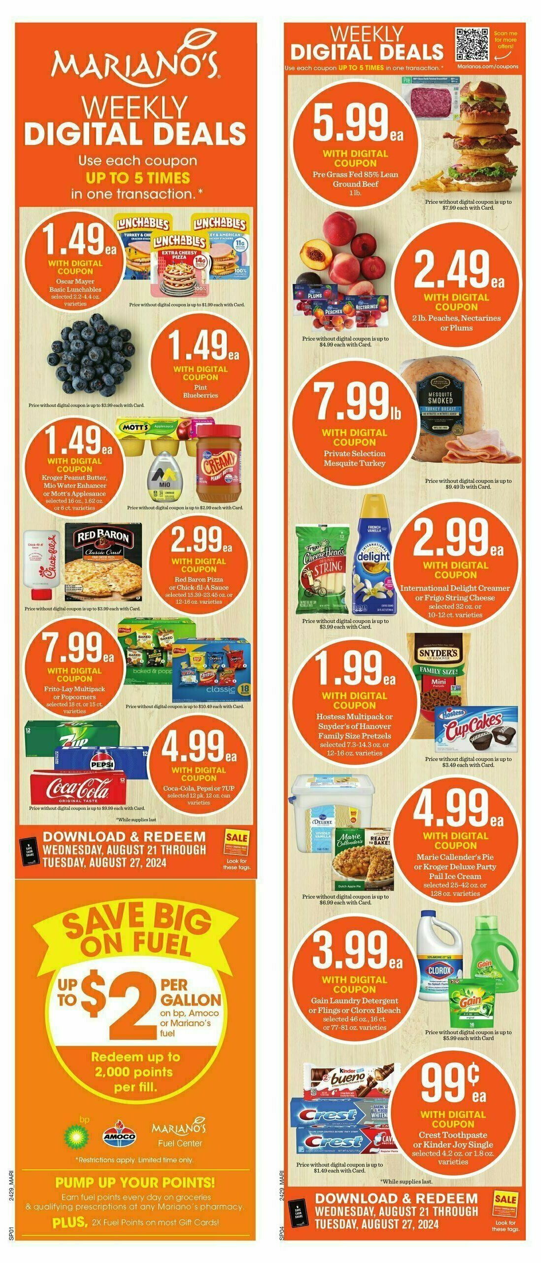 Mariano's Weekly Ad from August 21