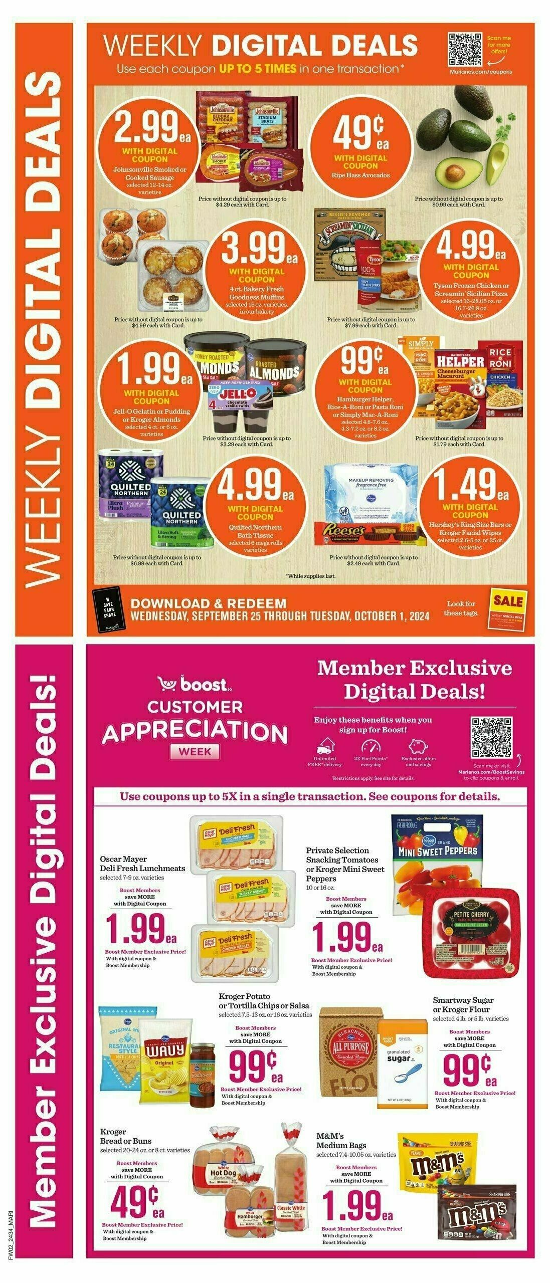 Mariano's Weekly Ad from September 25