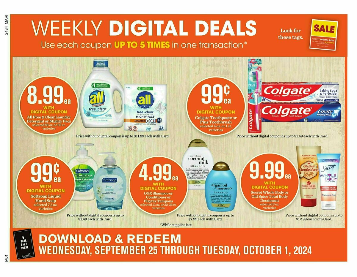 Mariano's Weekly Ad from September 25