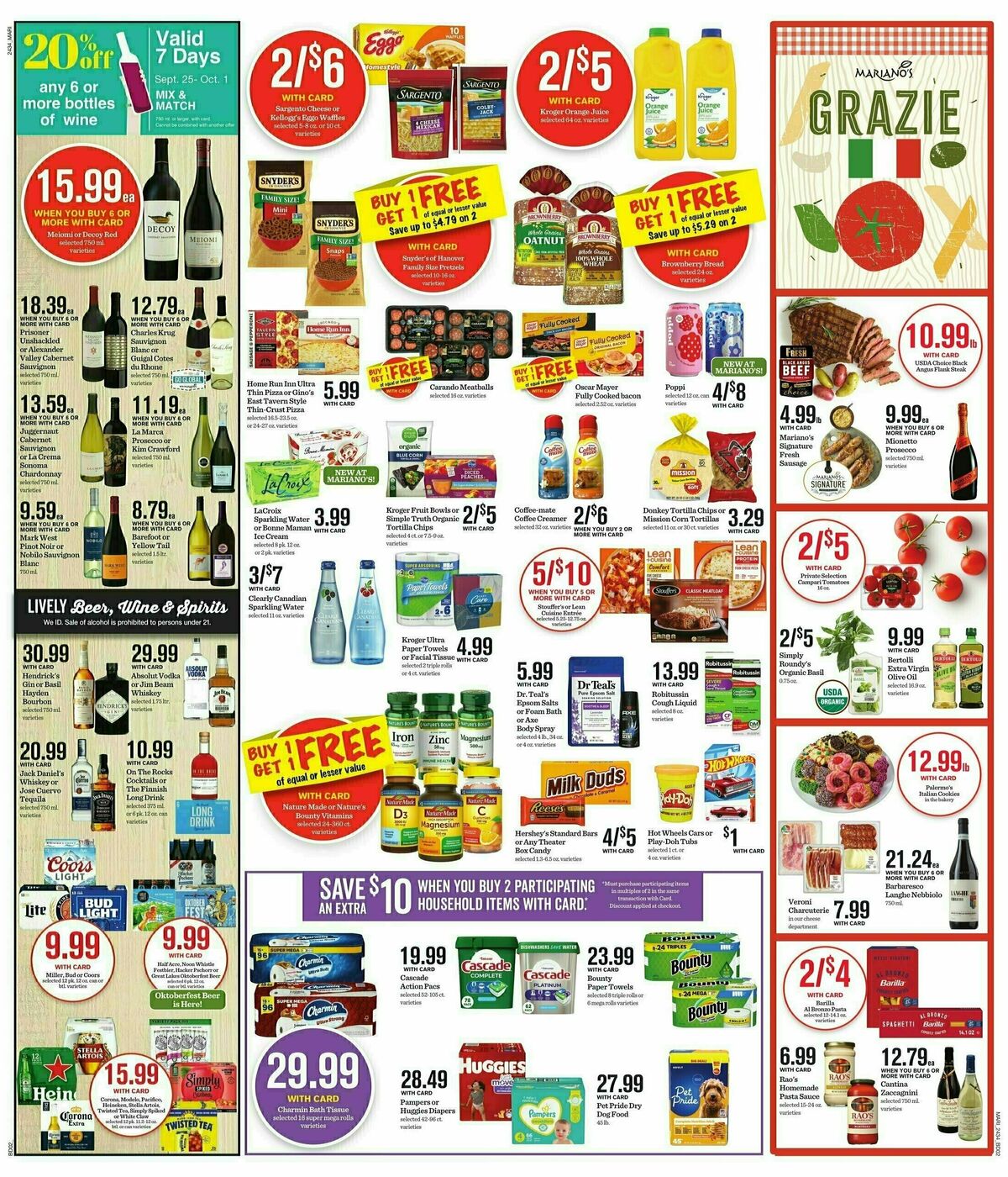 Mariano's Weekly Ad from September 25