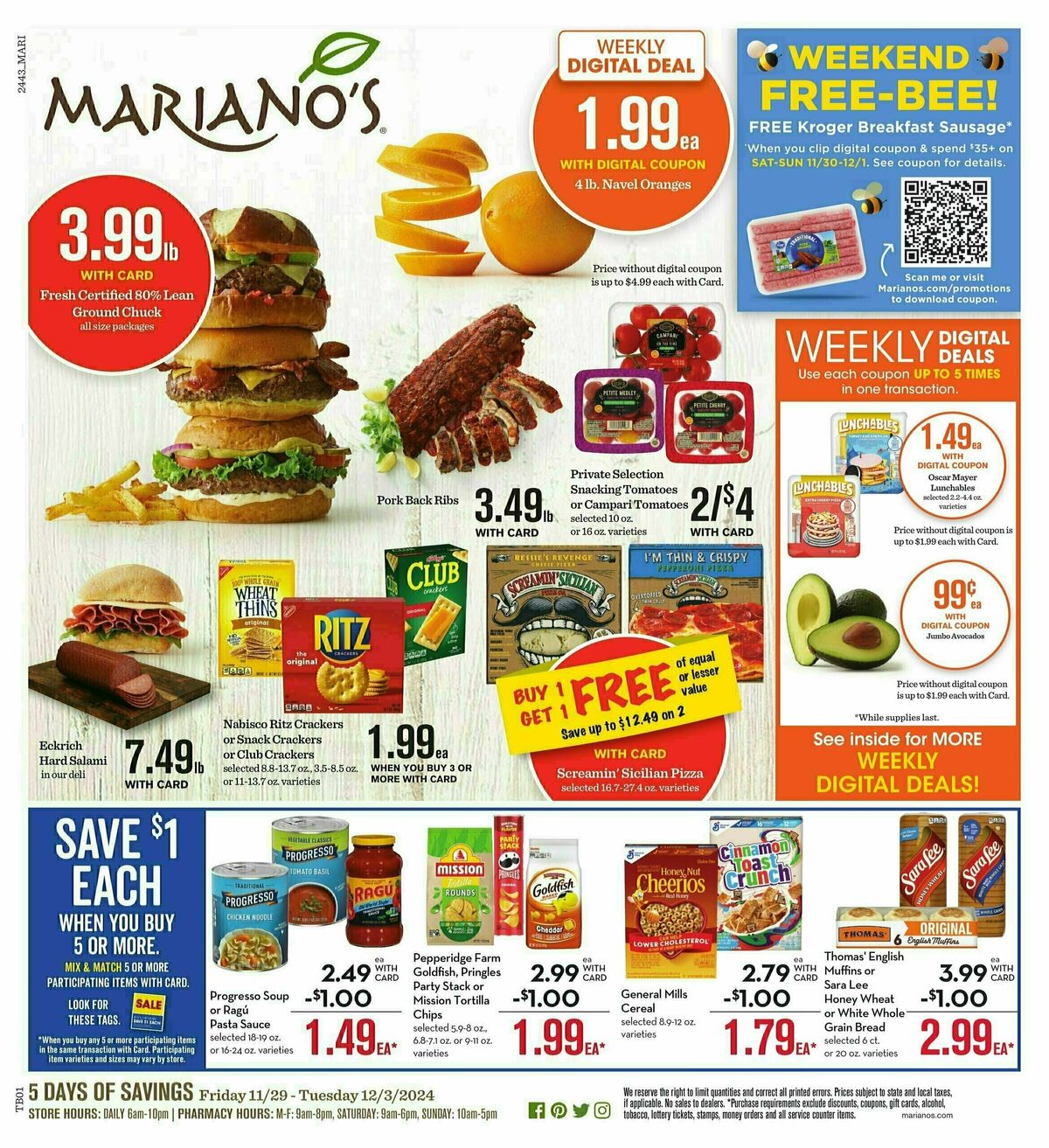 Mariano's Weekly Ad from November 29