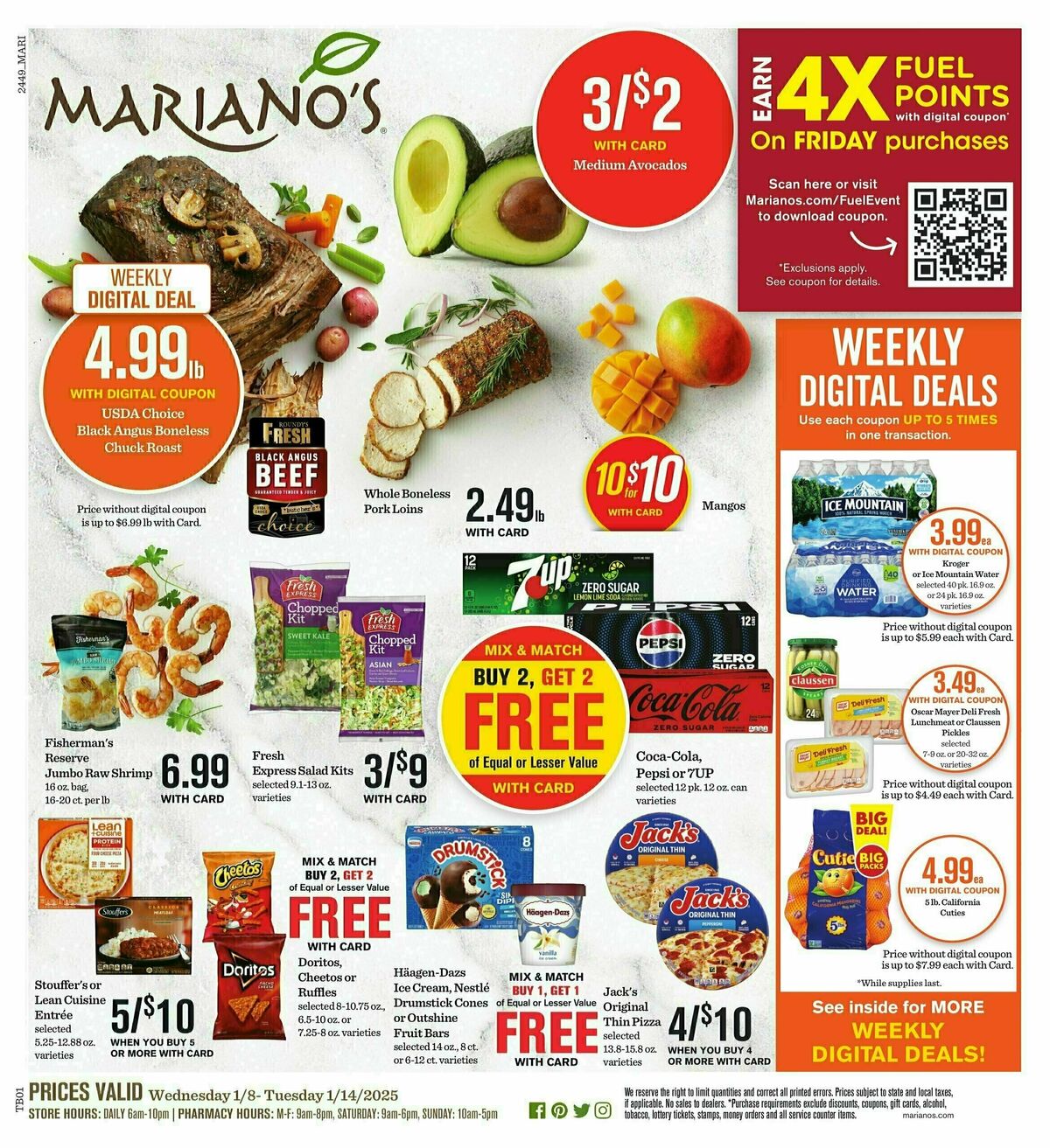 Mariano's Weekly Ad from January 8