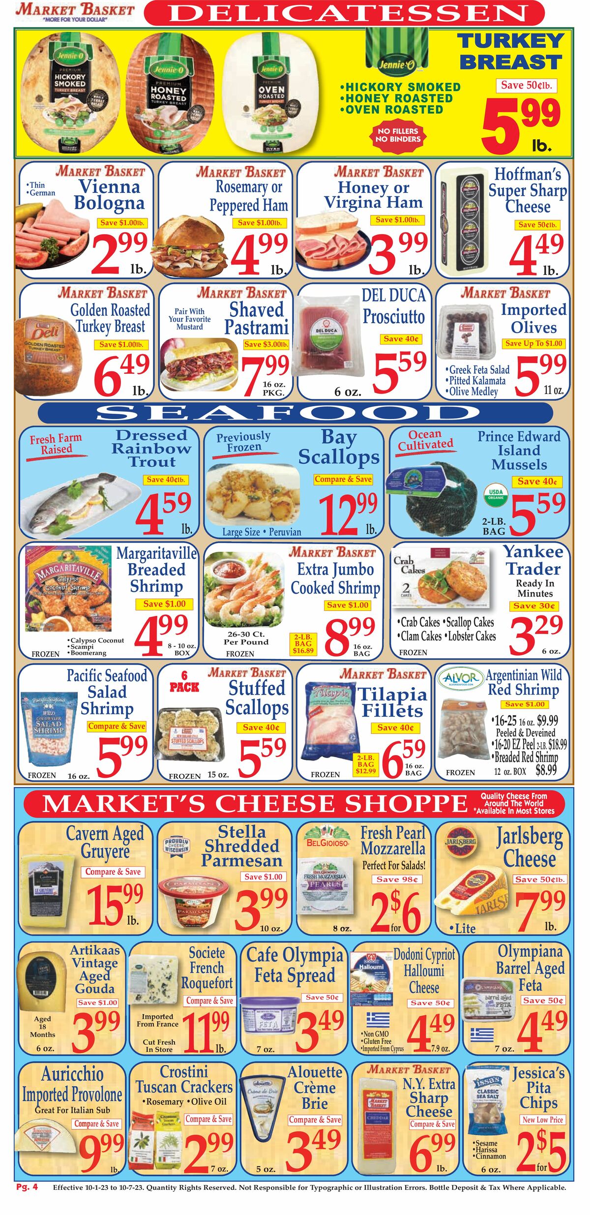 Market Basket Weekly Ad from October 1