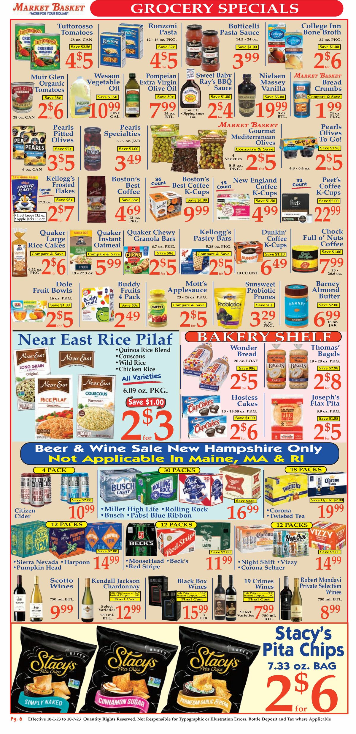 Market Basket Weekly Ad from October 1